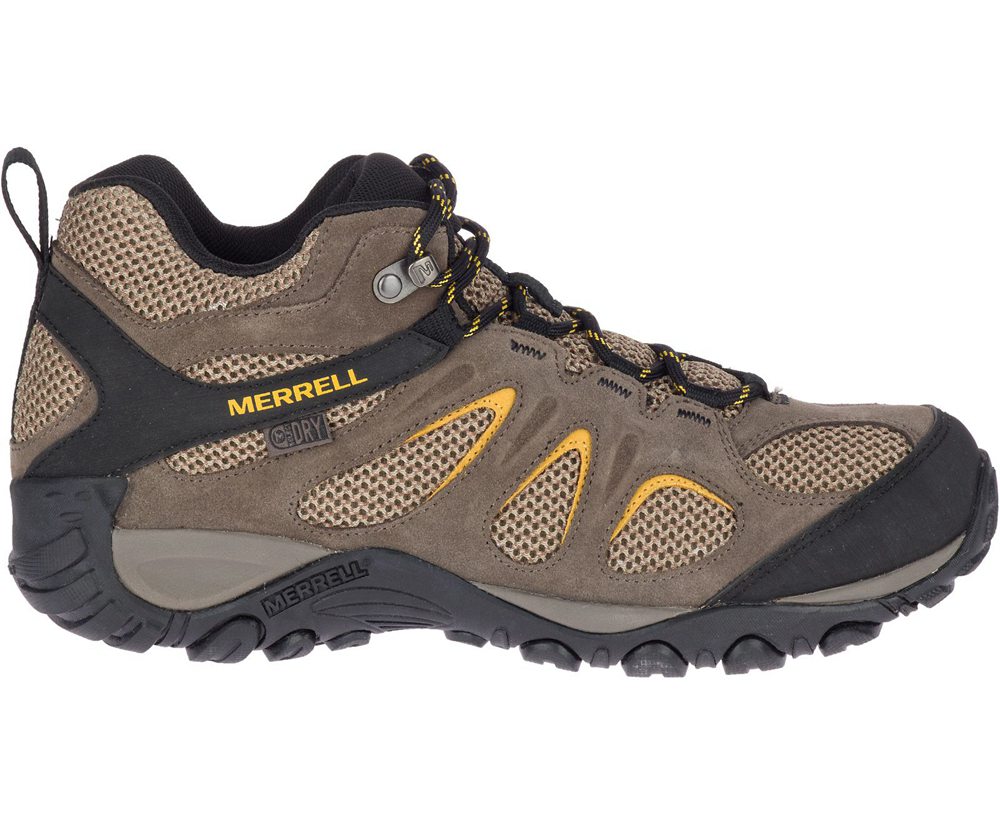 Merrell Hiking Boots Brown - Yokota 2 Mid Waterproof Wide Width - Mens 30OUZBRSC